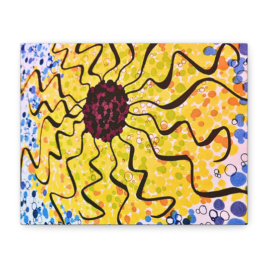 Sunburst Abstract Canvas Art