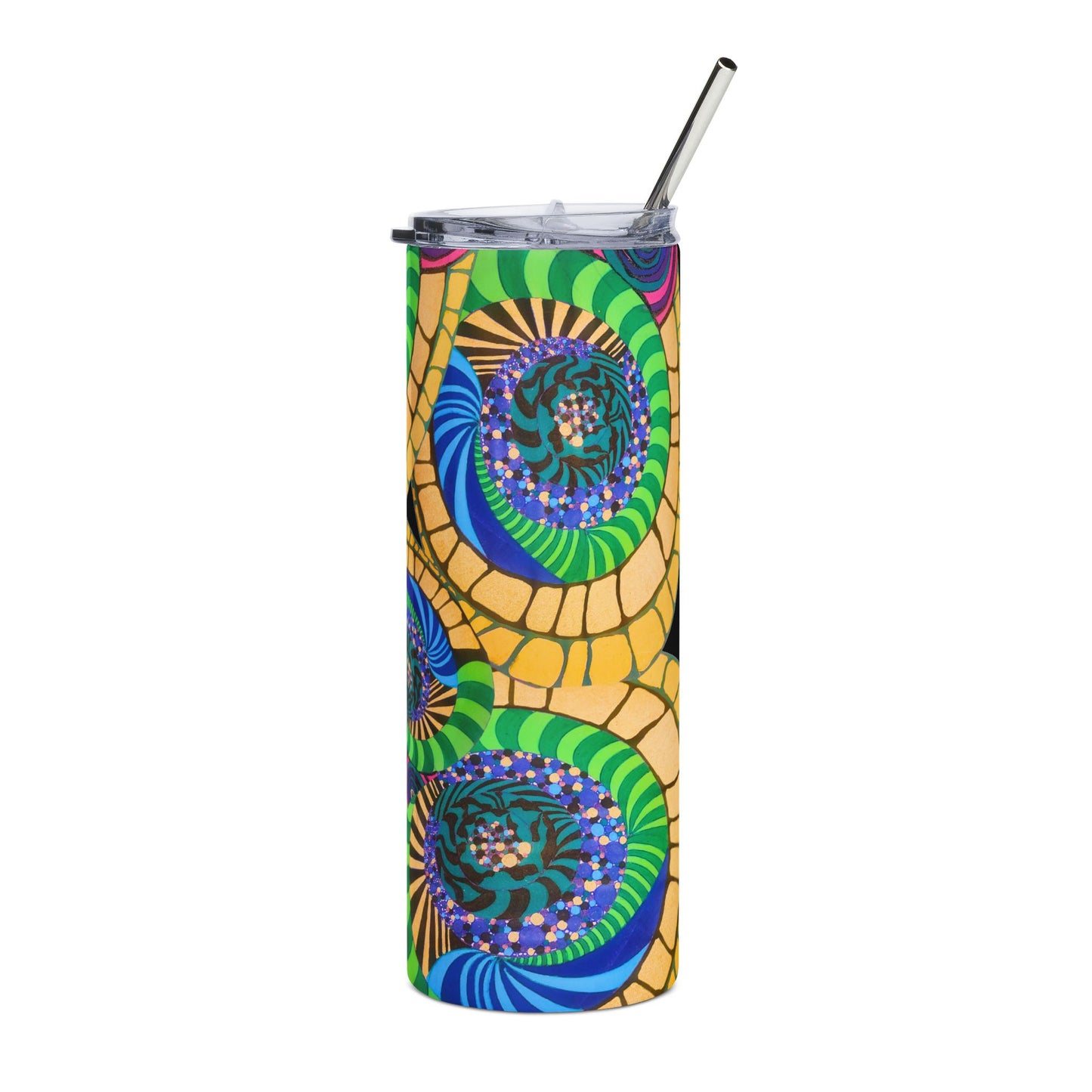 Spiral Mosaic Stainless Tumbler