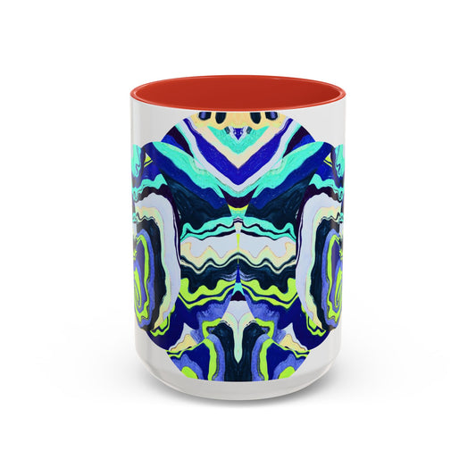 Abstract Ocean Waves Accent Mug