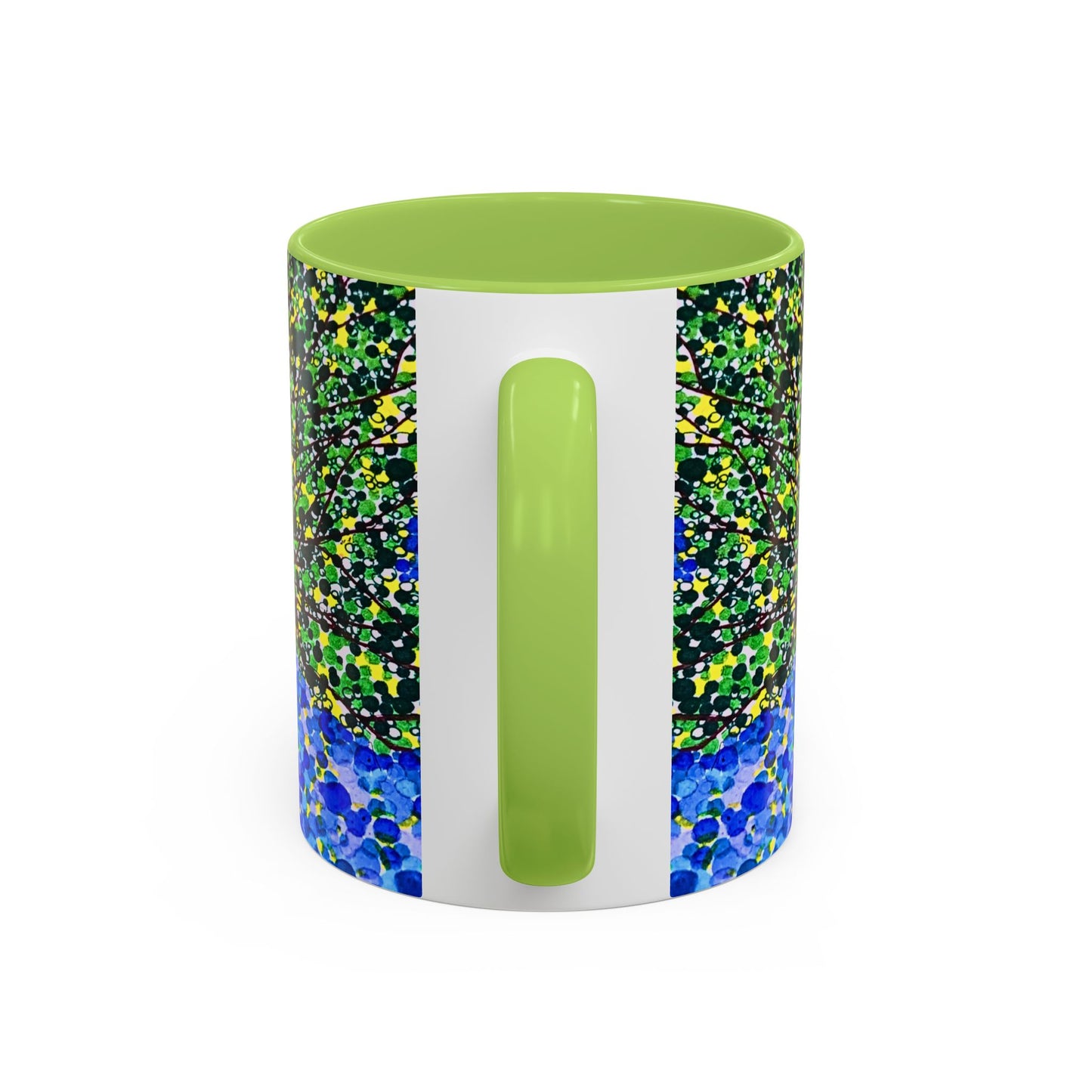 Accent Coffee Mug - Colorful Pointillist Tree Art Cup (11/15 oz)