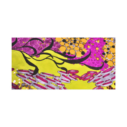Vibrant Yellow & Magenta Wall Art