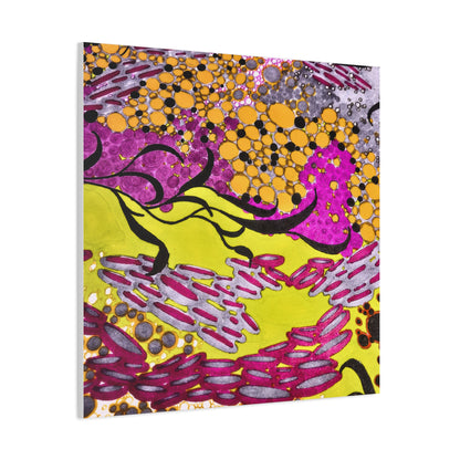 Vibrant Yellow & Magenta Wall Art