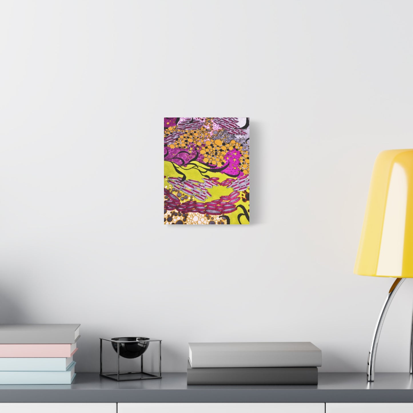 Vibrant Yellow & Magenta Wall Art