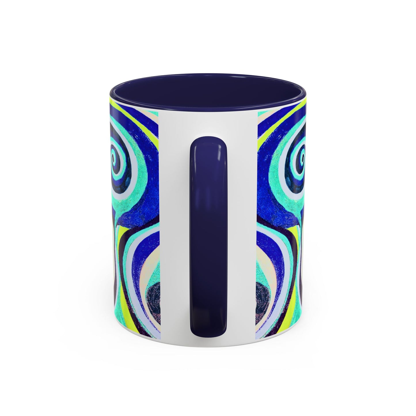 Abstract Swirl Accent Coffee Mug