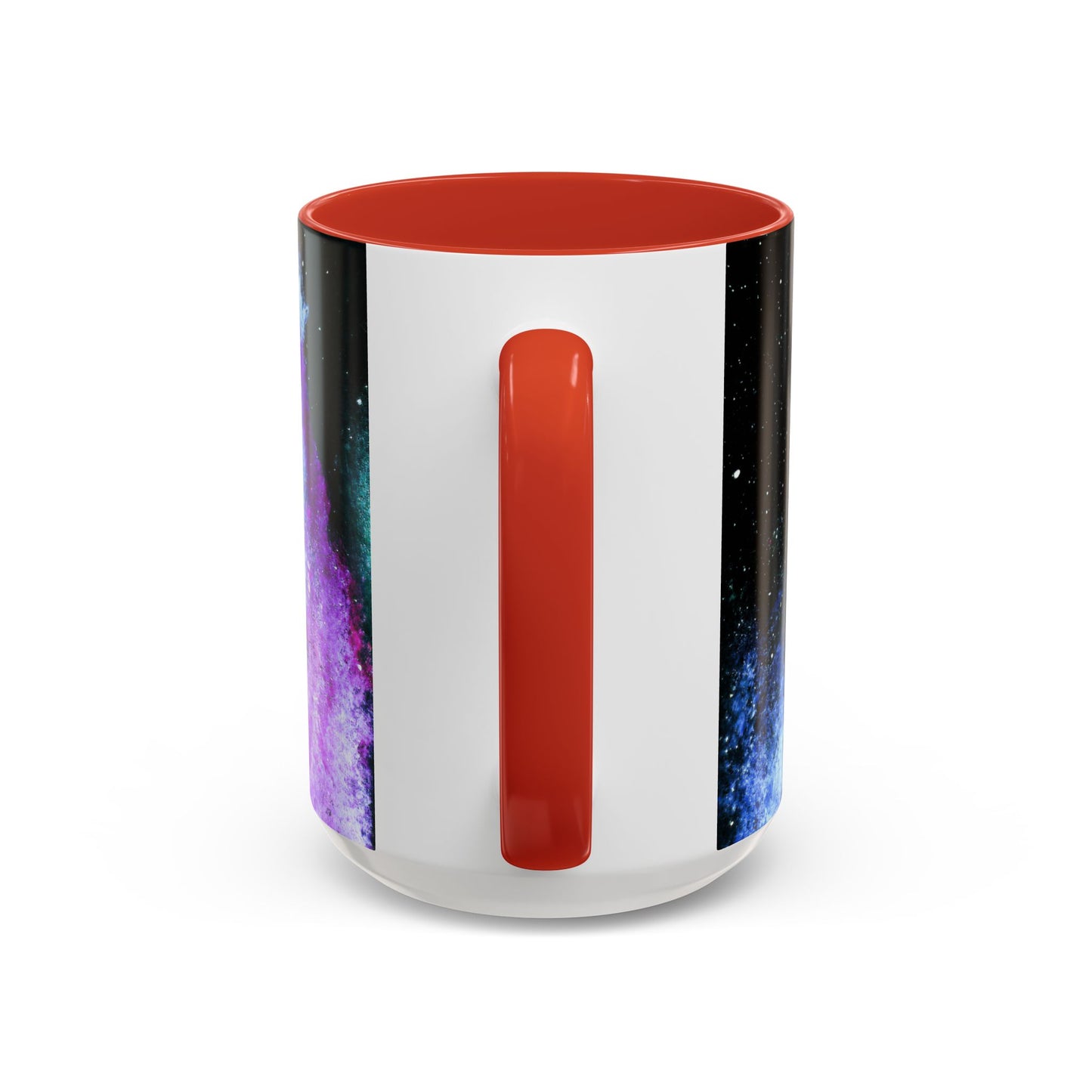 Galaxy Swirl Accent Coffee Mug — Pink Purple Nebula Art (11/15 oz)