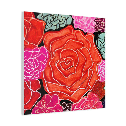 Bold Rose Floral Canvas Print