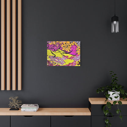 Vibrant Yellow & Magenta Wall Art