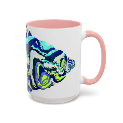 Abstract Ocean Waves Accent Mug