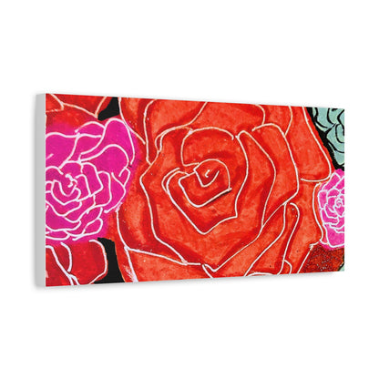 Bold Rose Floral Canvas Print