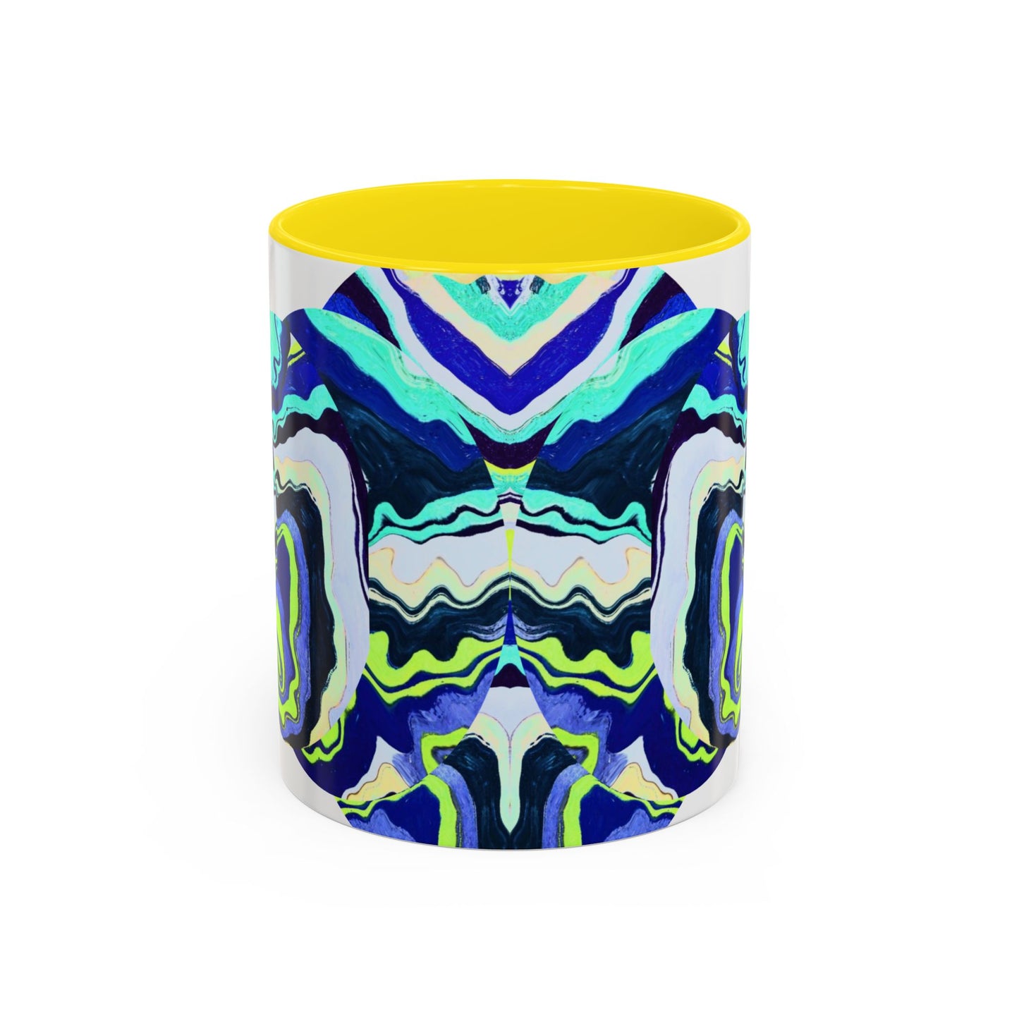 Abstract Ocean Waves Accent Mug