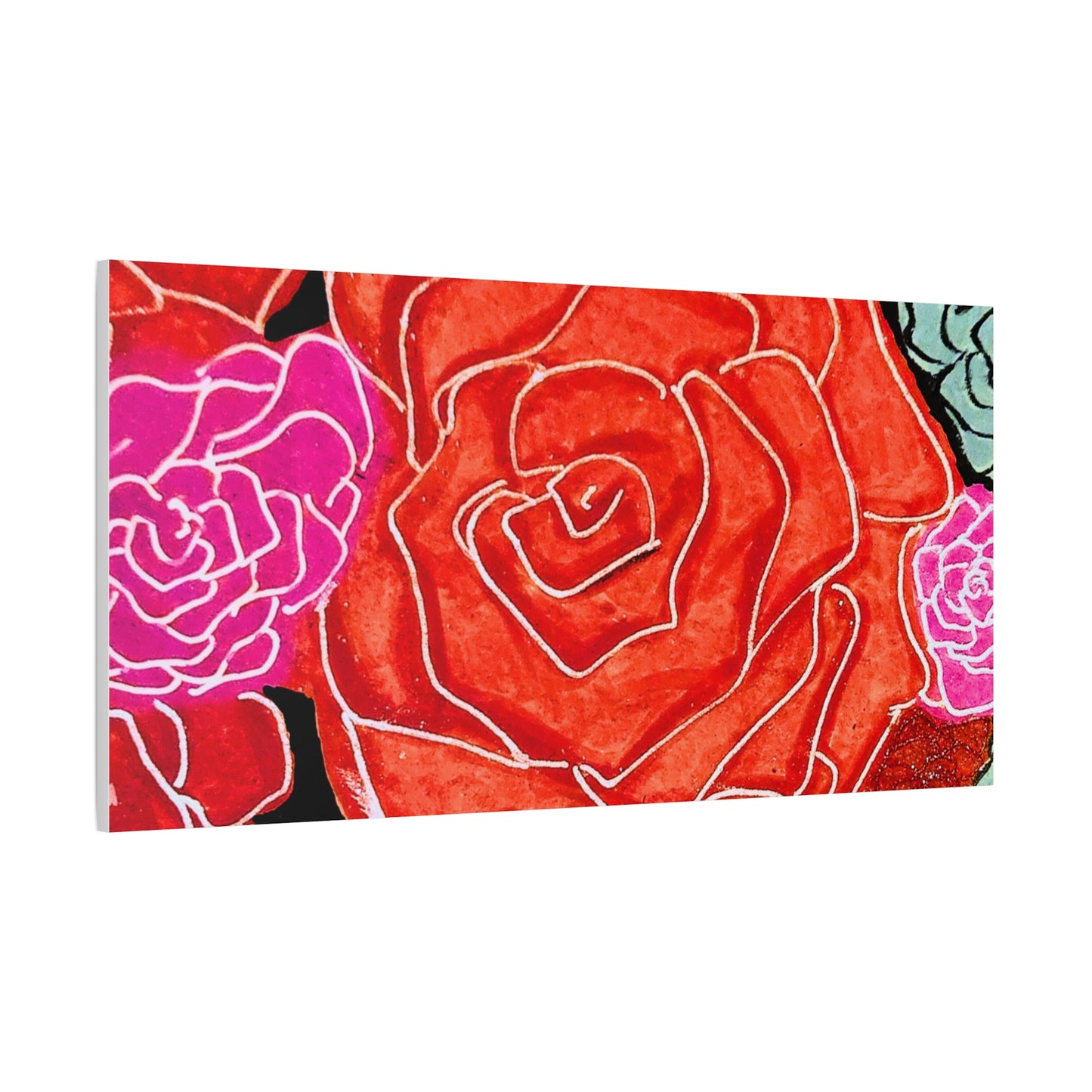 Bold Rose Floral Canvas Print