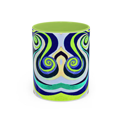 Abstract Swirl Accent Coffee Mug