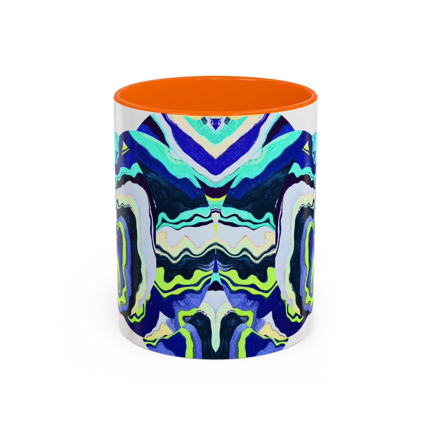 Abstract Ocean Waves Accent Mug