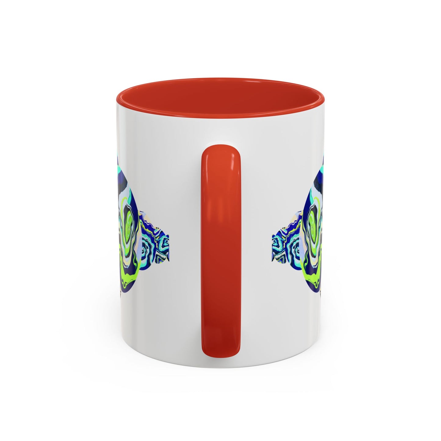 Abstract Ocean Waves Accent Mug