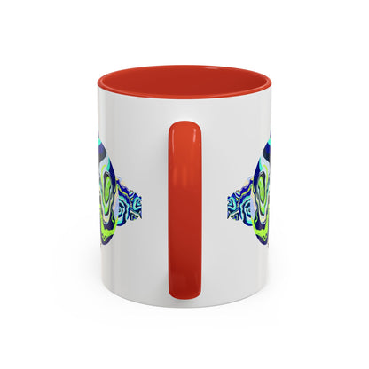 Abstract Ocean Waves Accent Mug