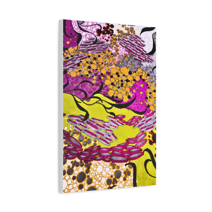 Vibrant Yellow & Magenta Wall Art