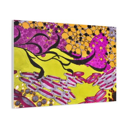 Vibrant Yellow & Magenta Wall Art