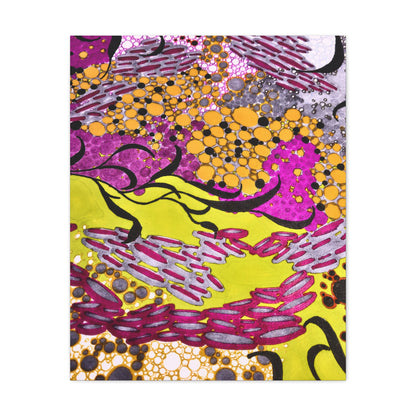 Vibrant Yellow & Magenta Wall Art