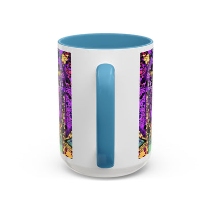 Vibrant Psychedelic Accent Coffee Mug – Colorful Abstract Art (11/15oz)