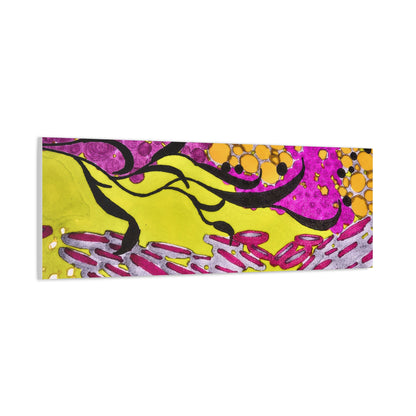 Vibrant Yellow & Magenta Wall Art