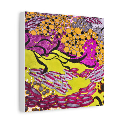 Vibrant Yellow & Magenta Wall Art