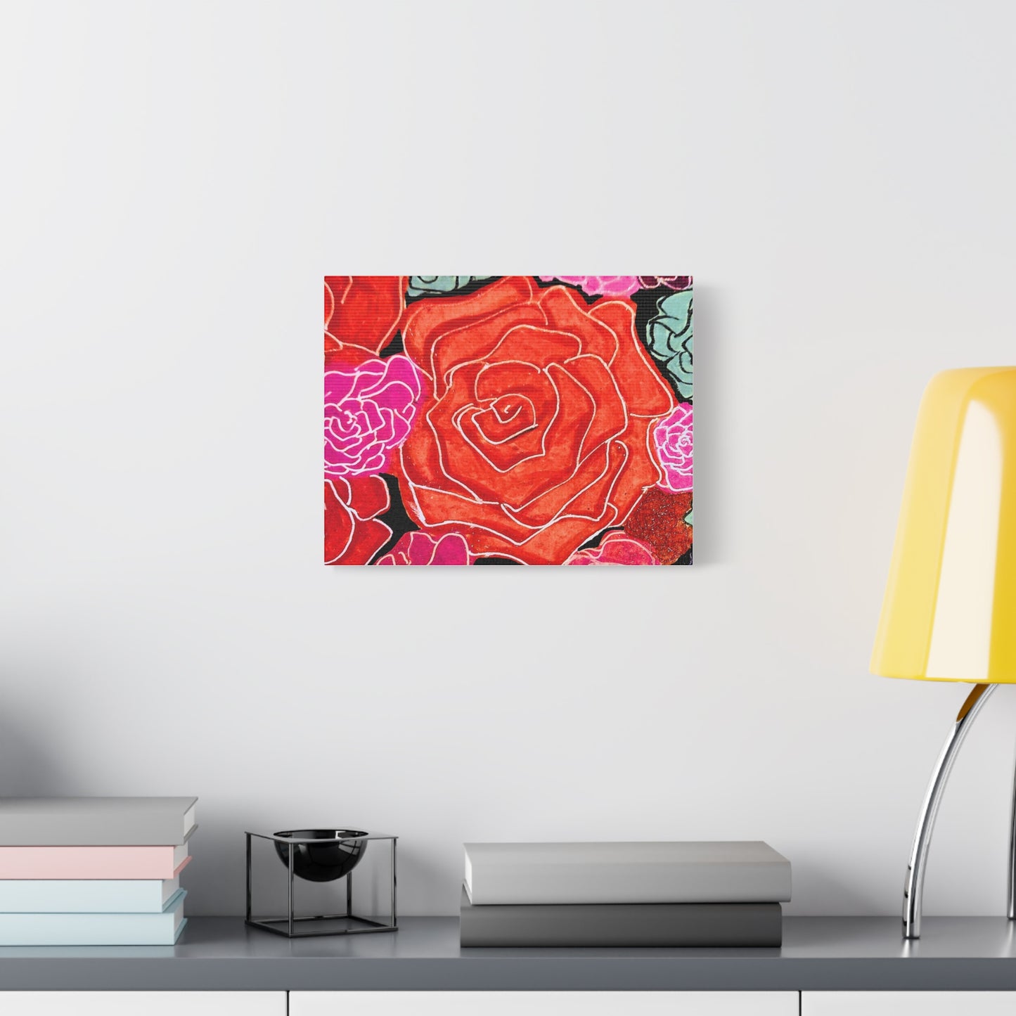 Bold Rose Floral Canvas Print
