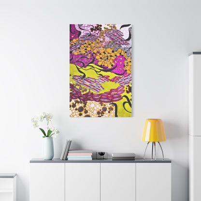 Vibrant Yellow & Magenta Wall Art