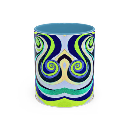 Abstract Swirl Accent Coffee Mug