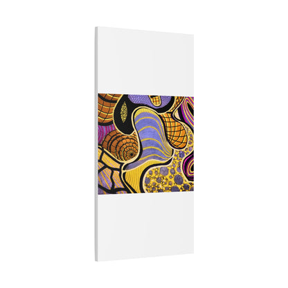 Abstract Gold & Purple Canvas Art