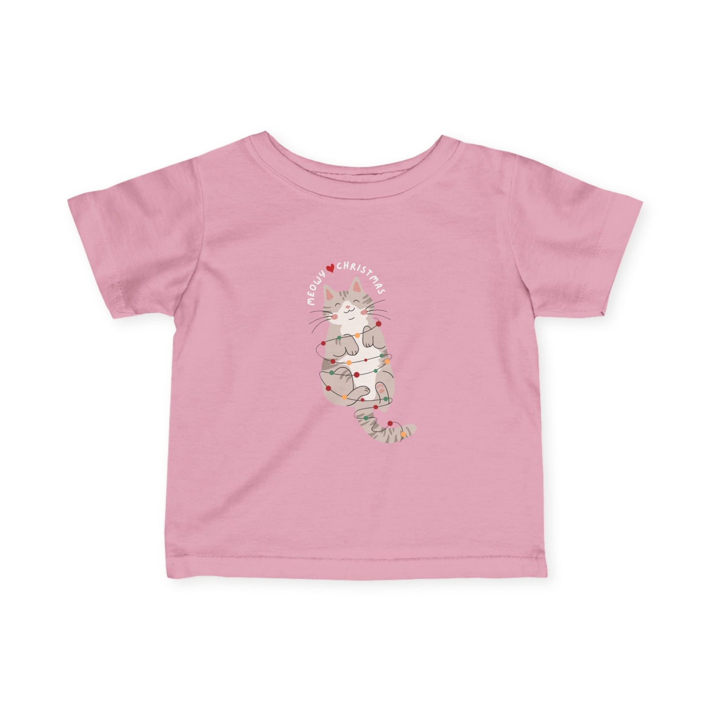 Infant Tee Cat Christmas