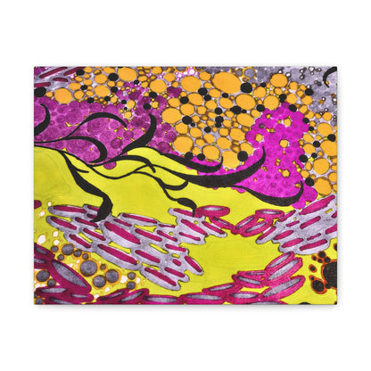 Vibrant Yellow & Magenta Wall Art