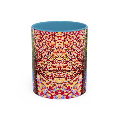 Accent Coffee Mug - Colorful Pointillist Tree Art Cup (11/15 oz)