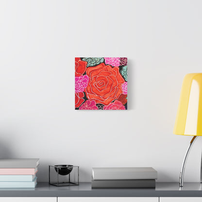 Bold Rose Floral Canvas Print