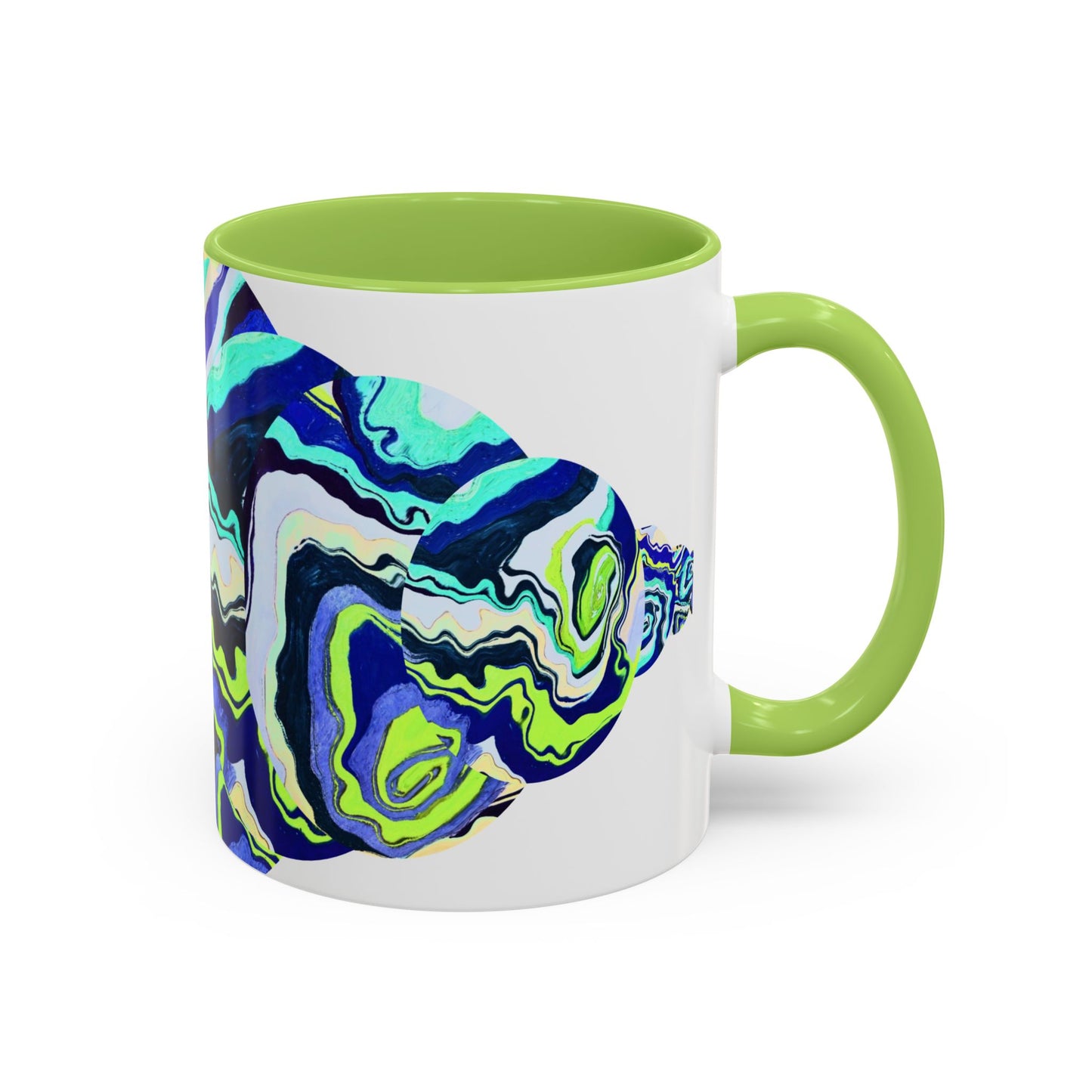 Abstract Ocean Waves Accent Mug