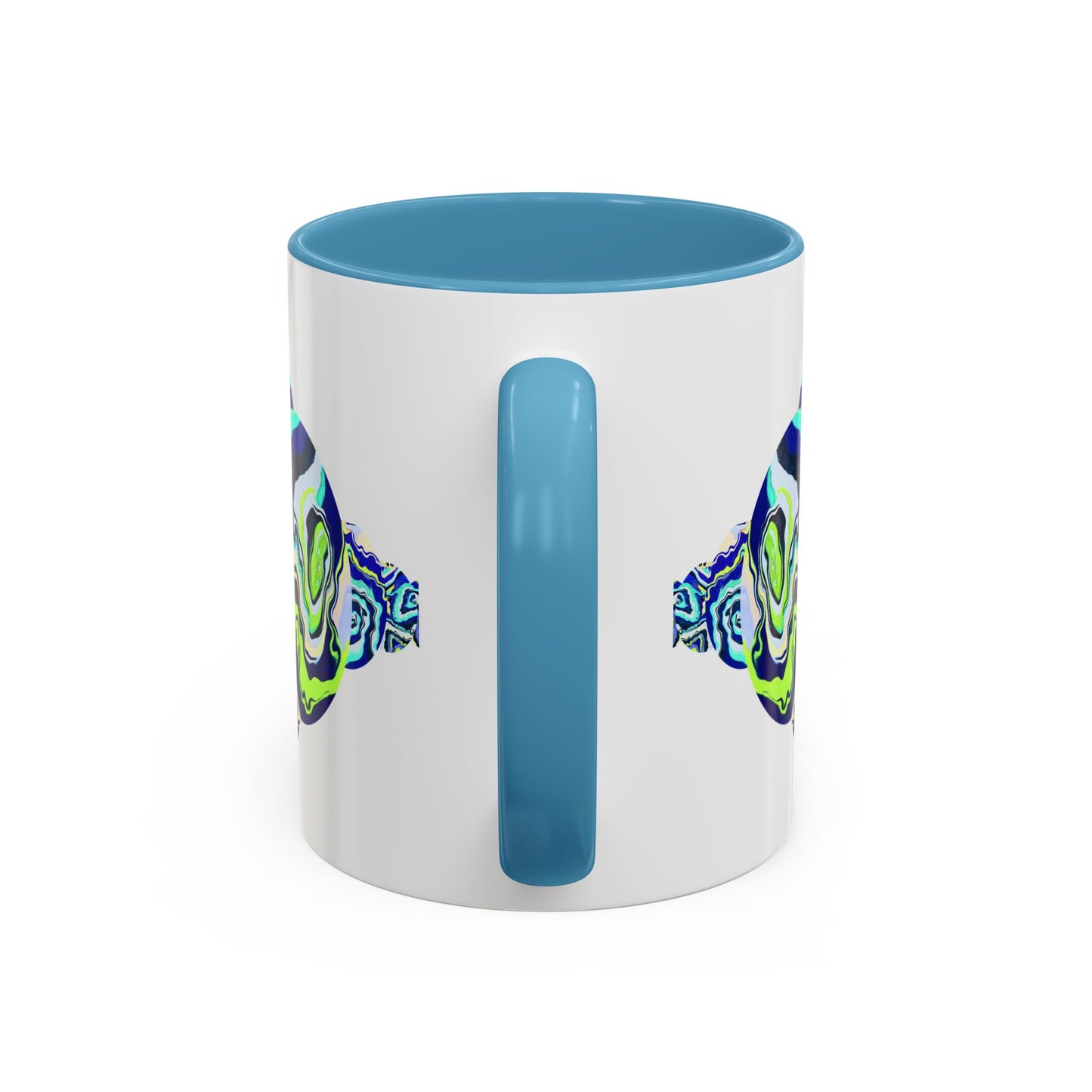 Abstract Ocean Waves Accent Mug