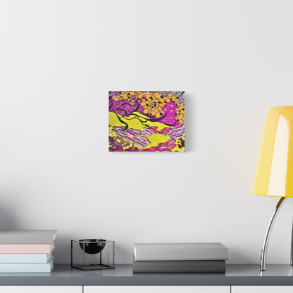 Vibrant Yellow & Magenta Wall Art