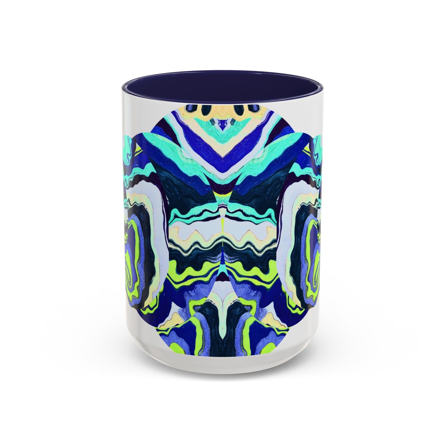 Abstract Ocean Waves Accent Mug