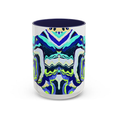 Abstract Ocean Waves Accent Mug