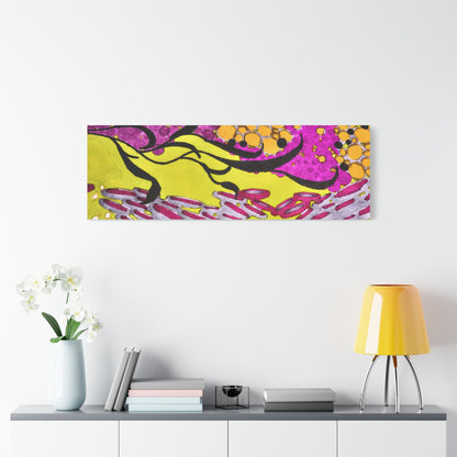 Vibrant Yellow & Magenta Wall Art