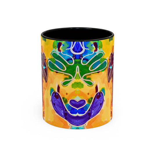 Mug - Colorful Psychedelic Mushroom Accent Coffee Mug (11/15oz)