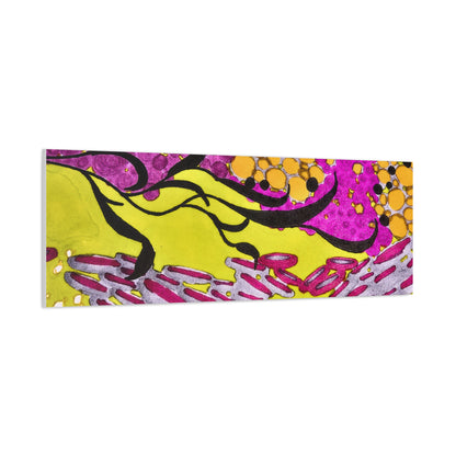 Vibrant Yellow & Magenta Wall Art