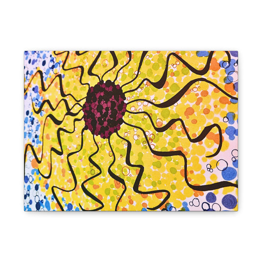 Sunburst Abstract Canvas Art