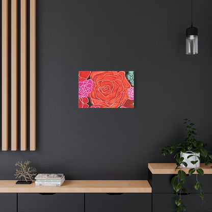 Bold Rose Floral Canvas Print