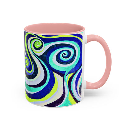 Abstract Swirl Accent Coffee Mug