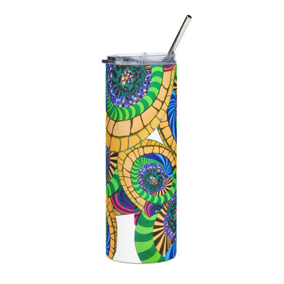 Spiral Mosaic Stainless Tumbler