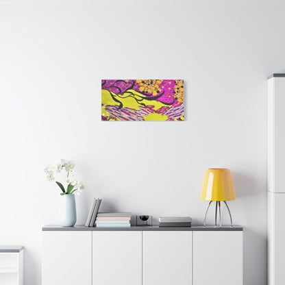 Vibrant Yellow & Magenta Wall Art