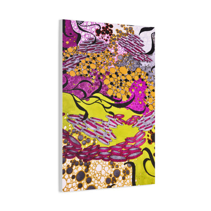Vibrant Yellow & Magenta Wall Art