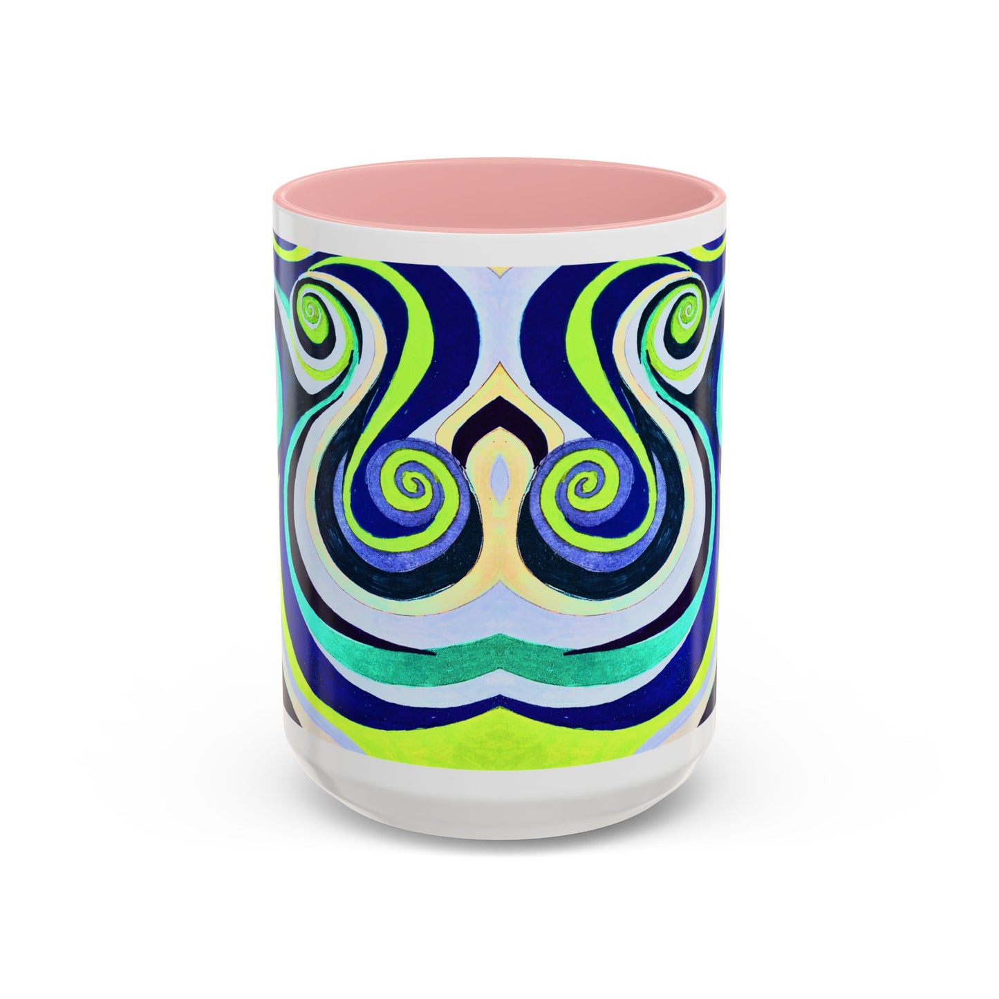 Abstract Swirl Accent Coffee Mug