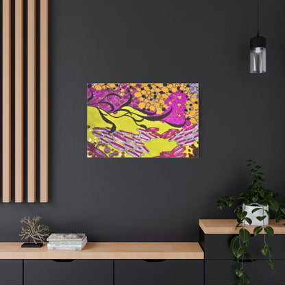 Vibrant Yellow & Magenta Wall Art