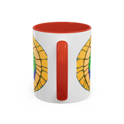 Psychedelic Spiral Accent Coffee Mug – Colorful Abstract Art 11/15oz